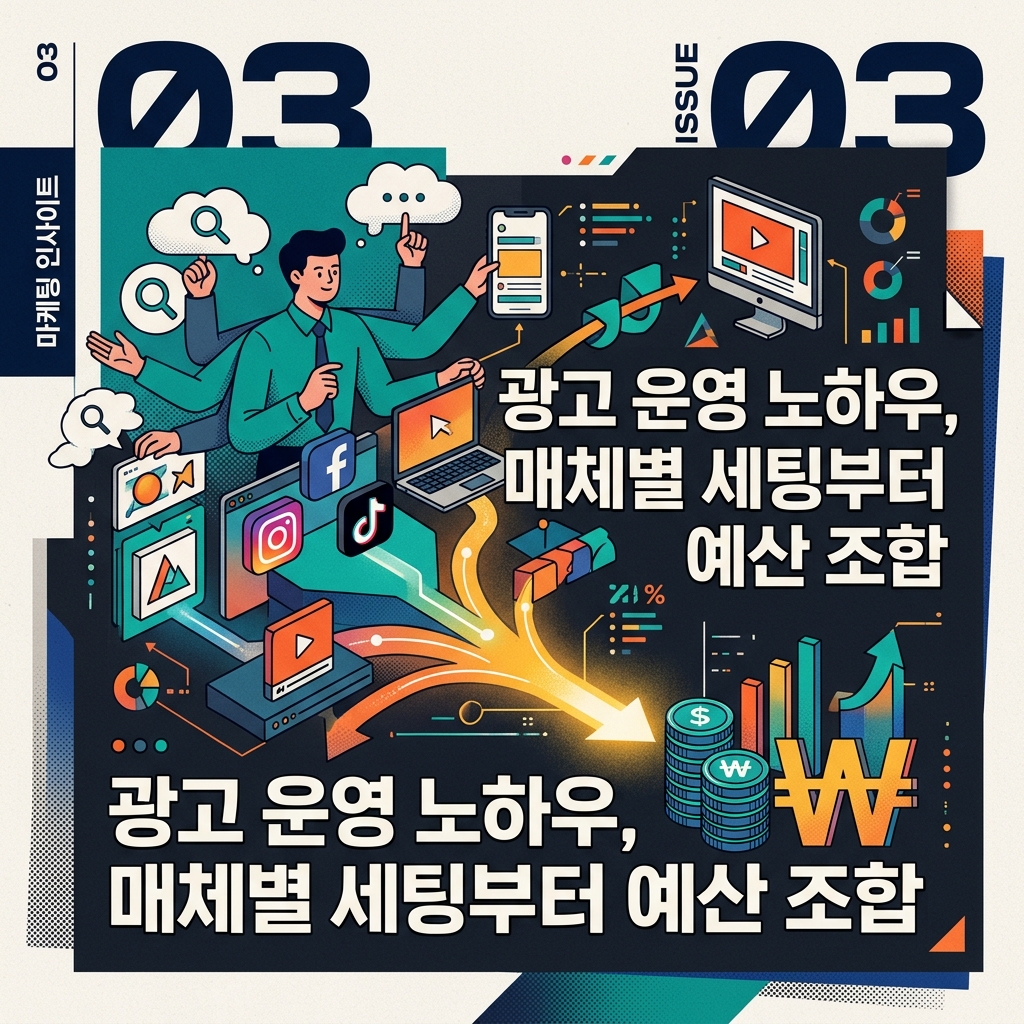 ai thumbnail poster 광고 운영 노하우 매체별 세팅부터 예산 조합 1787422383