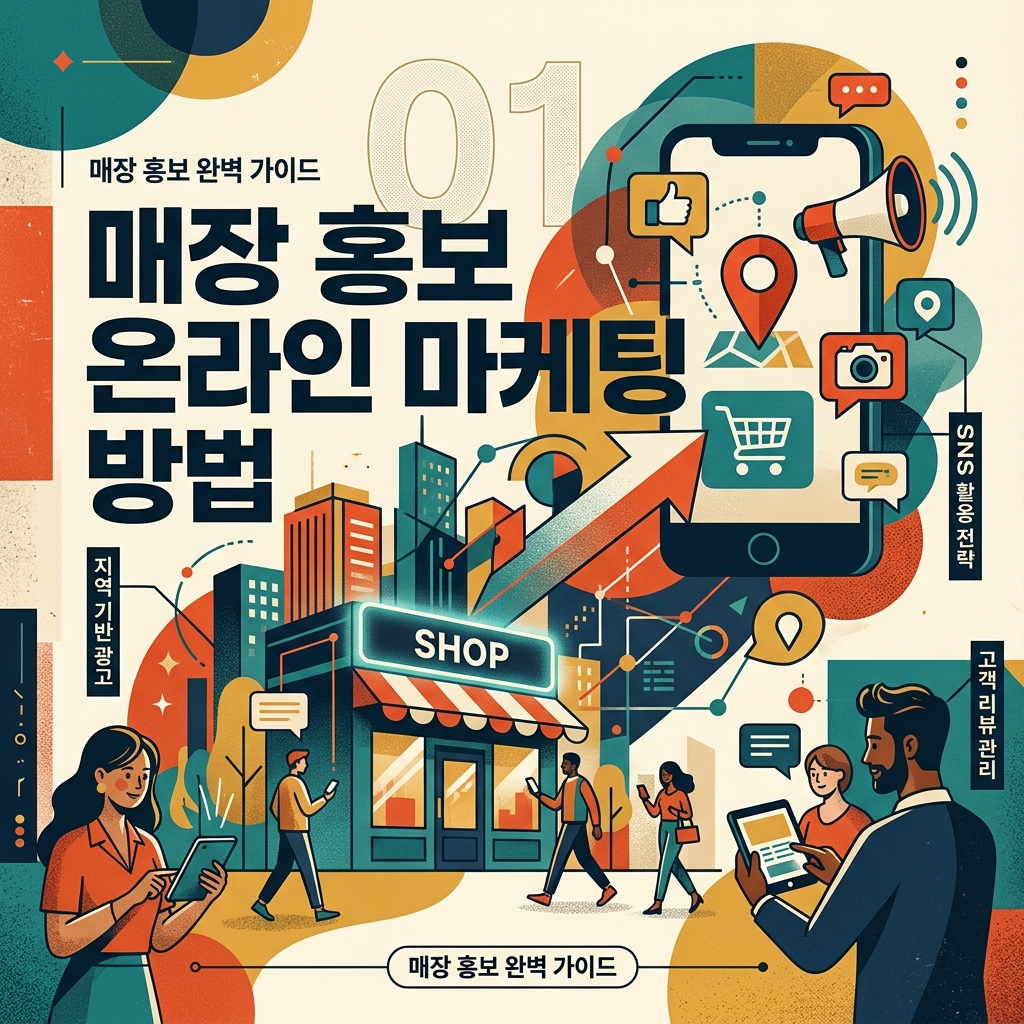 매장 홍보 온라인 마케팅 방법 제품 이미지