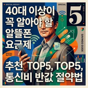 ai thumbnail poster 40대 이상이 꼭 알아야 할 알뜰폰 요금제 추천 TOP5 통신비 반값 절약법 1788267654