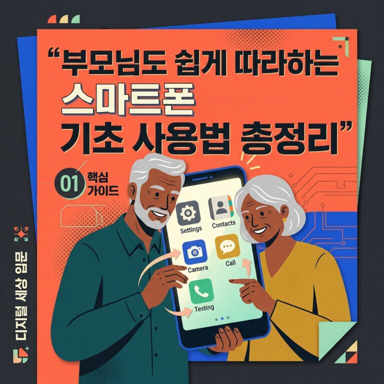 ai thumbnail poster 부모님도 쉽게 따라하는 스마트폰 기초 사용법 총정리 1788266237