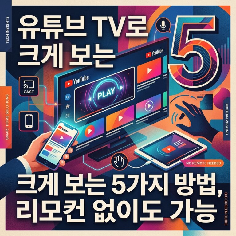 ai thumbnail poster 유튜브 TV로 크게 보는 5가지 방법 리모컨 없이도 가능 1788266770