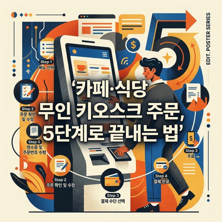 ai thumbnail poster 카페·식당 무인 키오스크 주문 5단계로 끝내는 법 1788266554